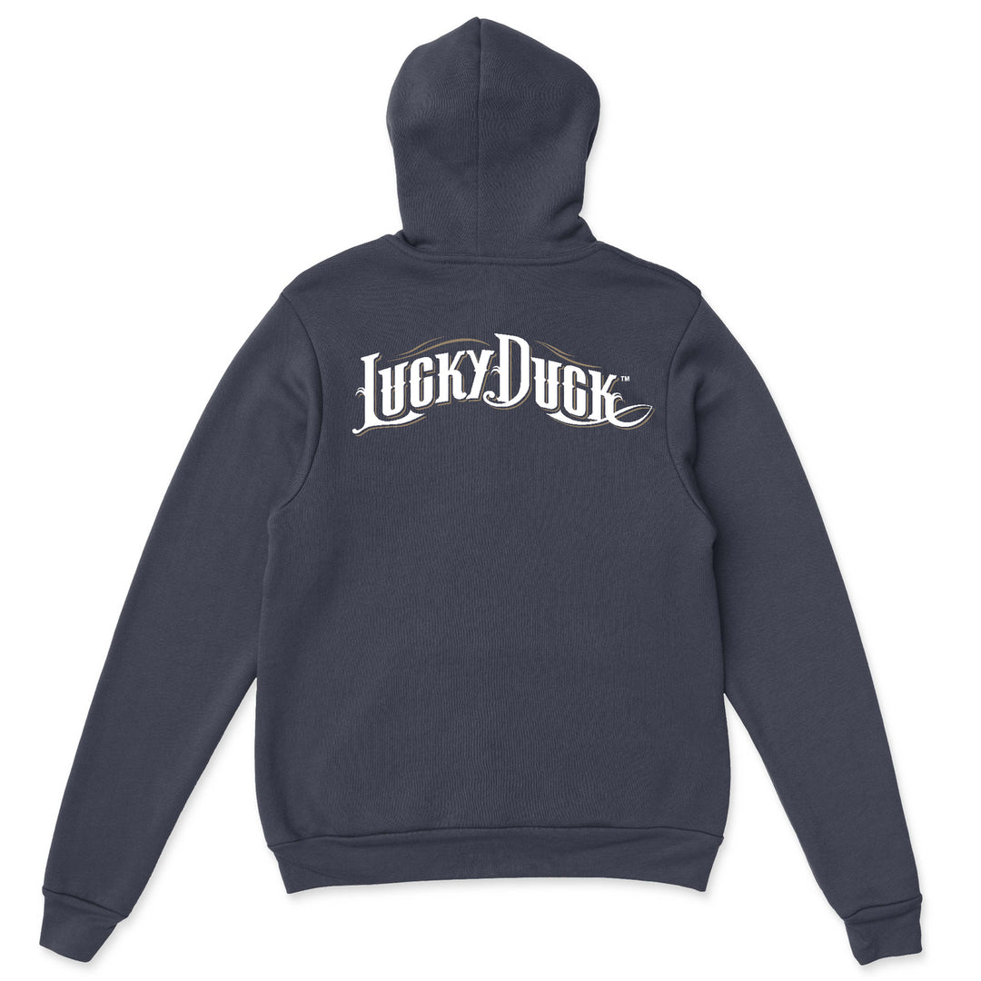 LD Script Back White Font Hoody