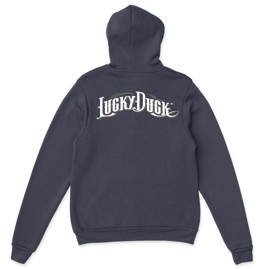 LD Script Back White Font Hoody