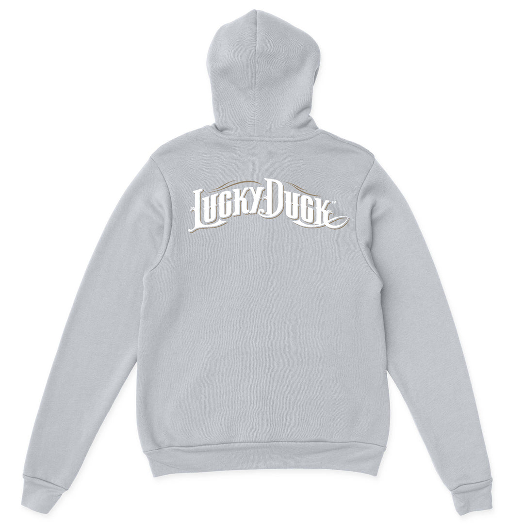LD Script Back White Font Hoody