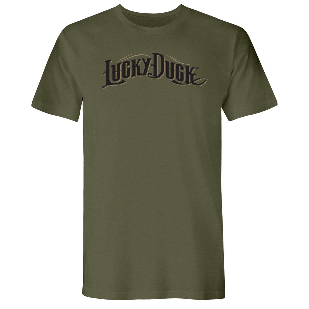Lucky Duck Script T Shirt