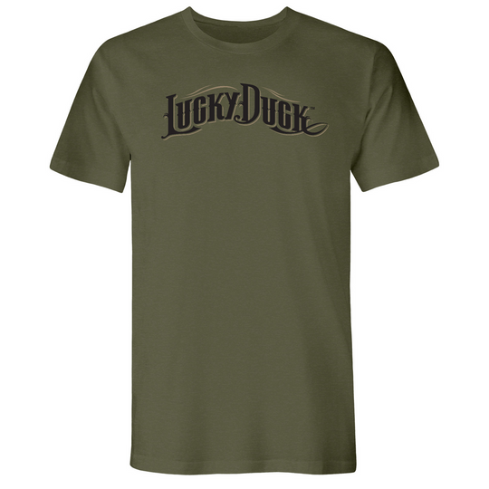 Lucky Duck Script T Shirt