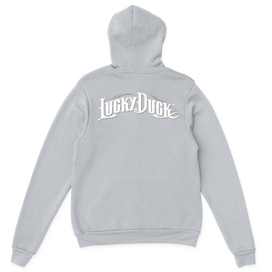 LD Script Back White Font Hoody
